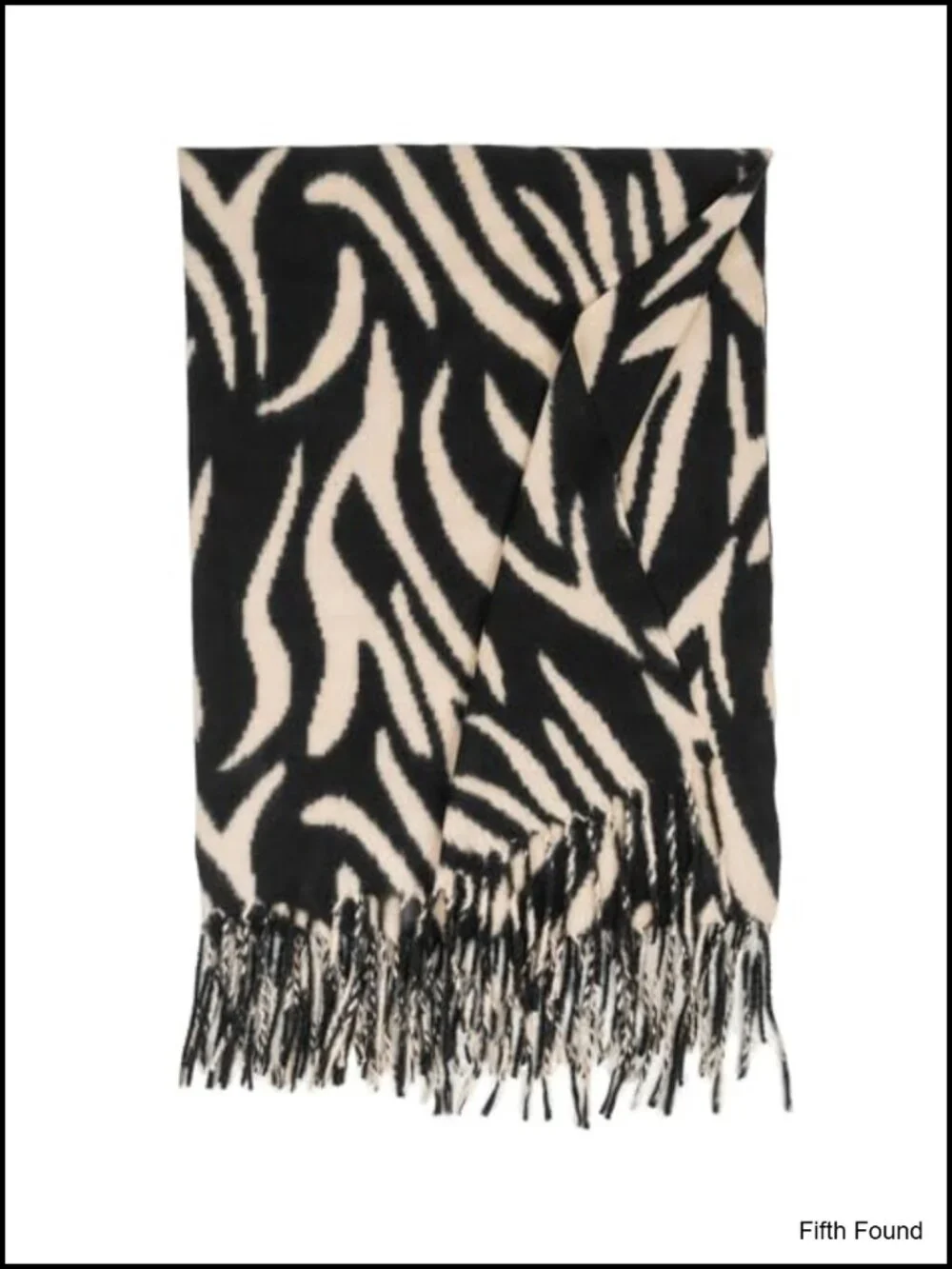 Womens Winter Zebra Print Scarf Warm Soft Blanket Shawl Wrap with Tassels